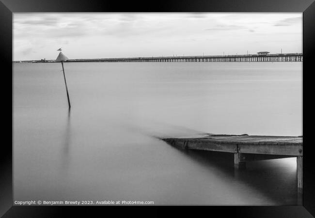 Southend-On-Sea Long Exposure  Framed Print by Benjamin Brewty