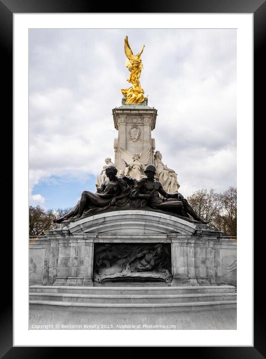 Victoria Memorial Framed Mounted Print by Benjamin Brewty