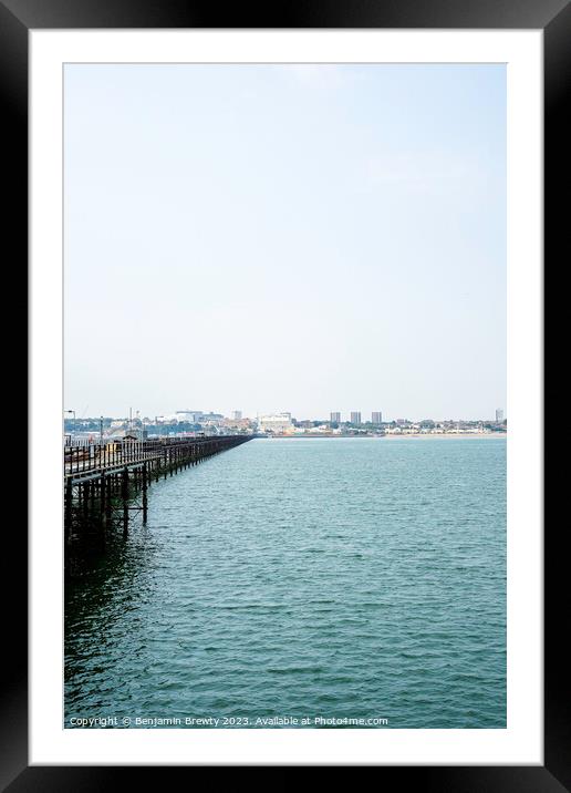 Southend-On-Sea Pier Framed Mounted Print by Benjamin Brewty