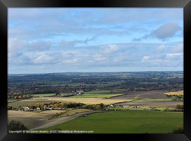 Dunstable Downs Framed Print by Benjamin Brewty