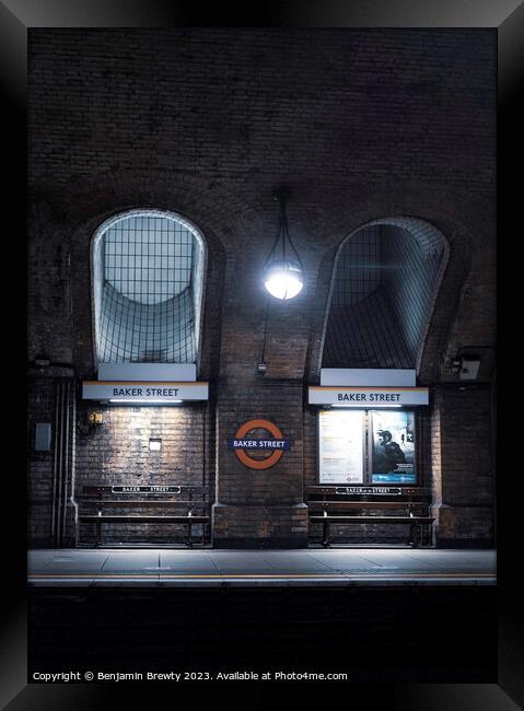 Bakers Street Station Framed Print by Benjamin Brewty