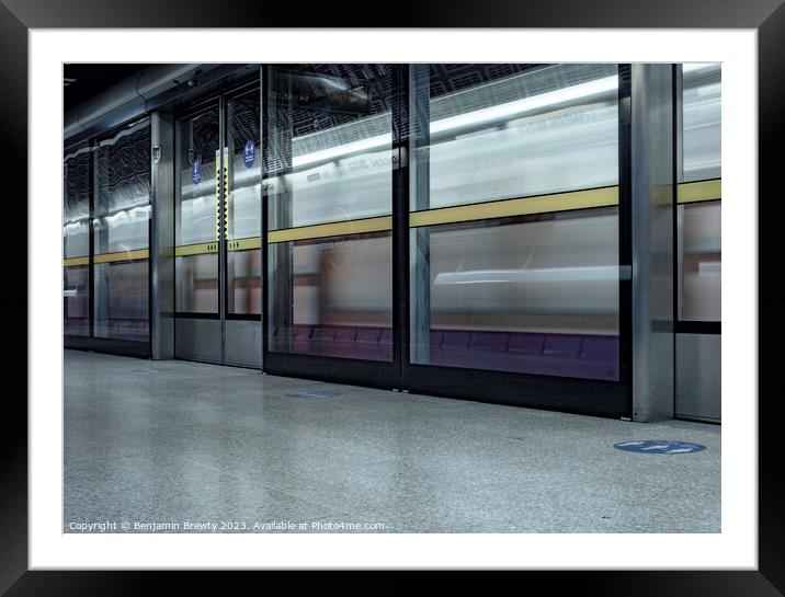 London Underground  Framed Mounted Print by Benjamin Brewty
