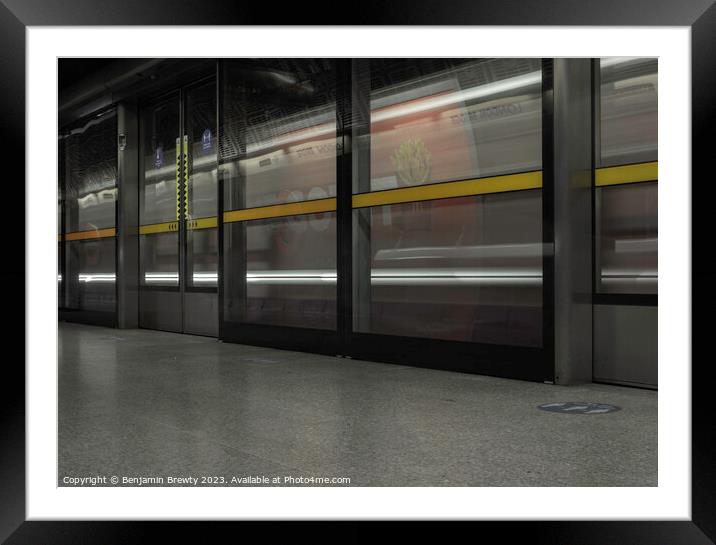 London Underground  Framed Mounted Print by Benjamin Brewty