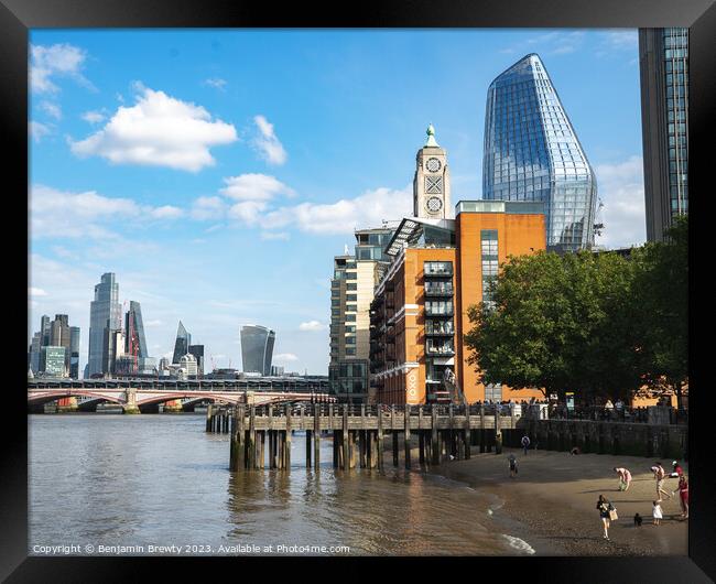 London Views Framed Print by Benjamin Brewty