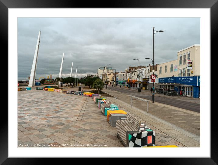 Southend On Sea  Framed Mounted Print by Benjamin Brewty