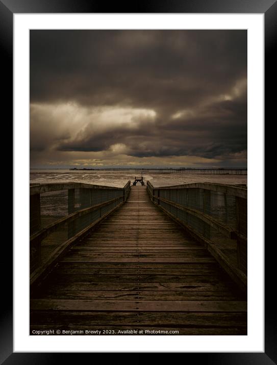 Southend On Sea Leading Lines  Framed Mounted Print by Benjamin Brewty