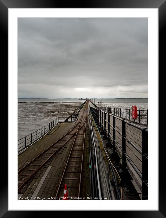 Southend Pier Framed Mounted Print by Benjamin Brewty