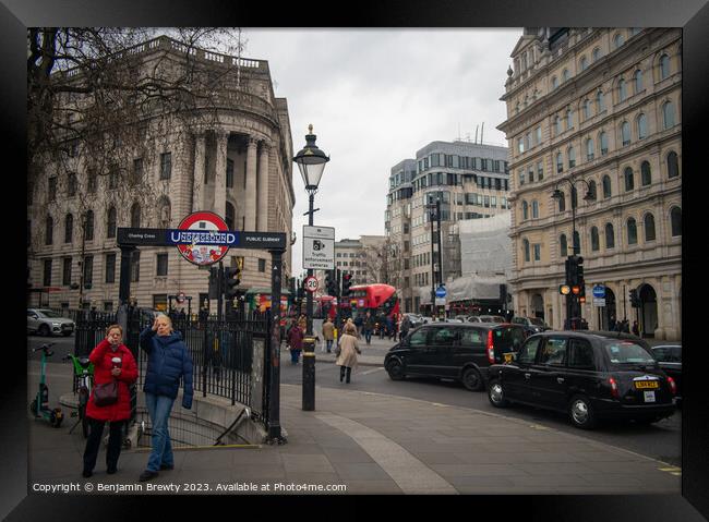 Charing Cross Framed Print by Benjamin Brewty