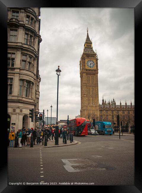 Big Ben Framed Print by Benjamin Brewty