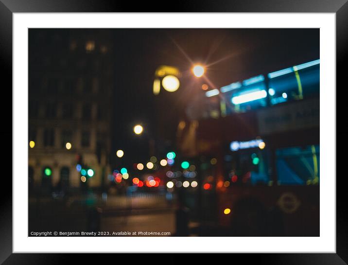 Bokeh  Framed Mounted Print by Benjamin Brewty