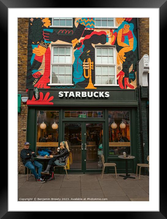Stylish Starbucks  Framed Mounted Print by Benjamin Brewty