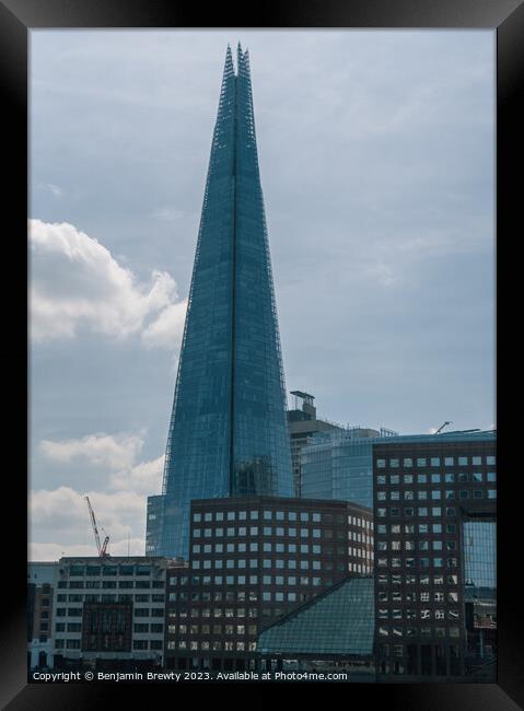 The Shard Framed Print by Benjamin Brewty