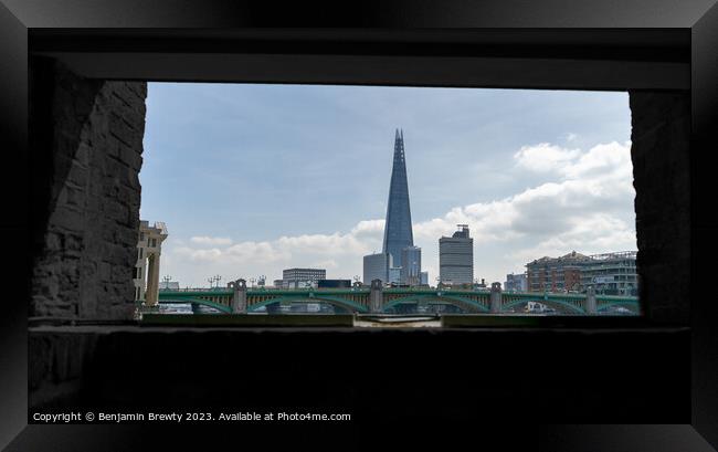 The Shard Composition  Framed Print by Benjamin Brewty