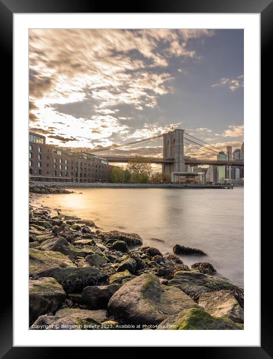 Sunset Long Exposure Framed Mounted Print by Benjamin Brewty