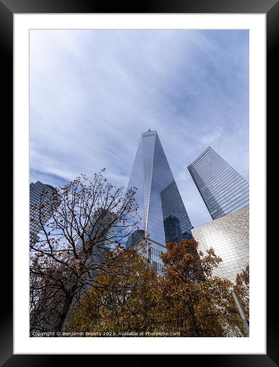 One World Trade Centre Framed Mounted Print by Benjamin Brewty