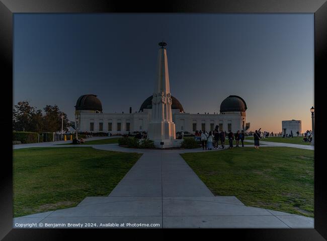 Griffith Observatory  Framed Print by Benjamin Brewty