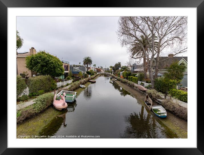 Venice Canals Framed Mounted Print by Benjamin Brewty