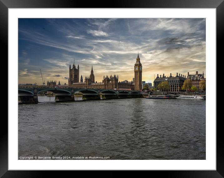 London  Framed Mounted Print by Benjamin Brewty