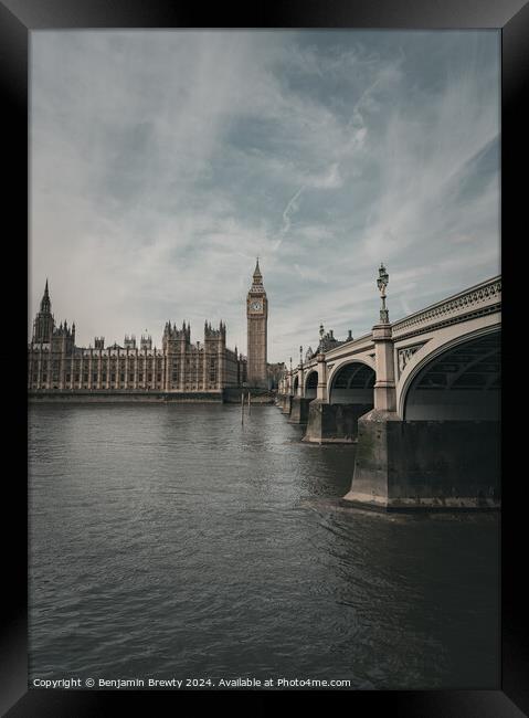 London Skyline Framed Print by Benjamin Brewty