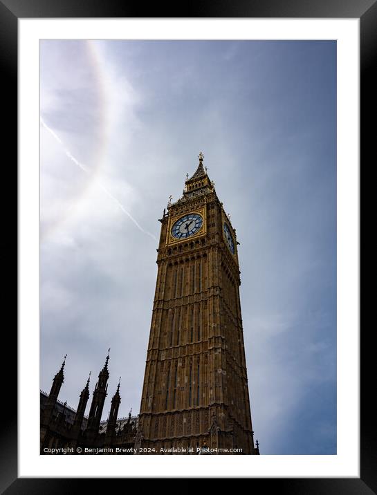 Big Ben Framed Mounted Print by Benjamin Brewty