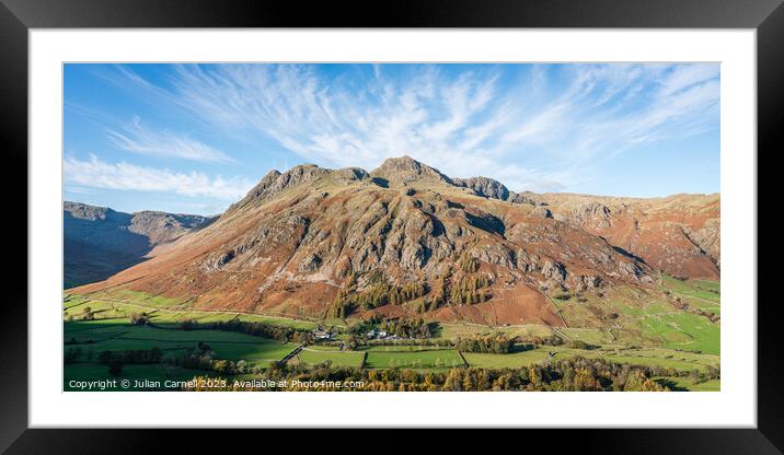 Raven Crag Lake District Framed Mounted Print by Julian Carnell