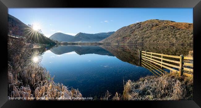 Brothers water sunrise Lake District Framed Print by Julian Carnell