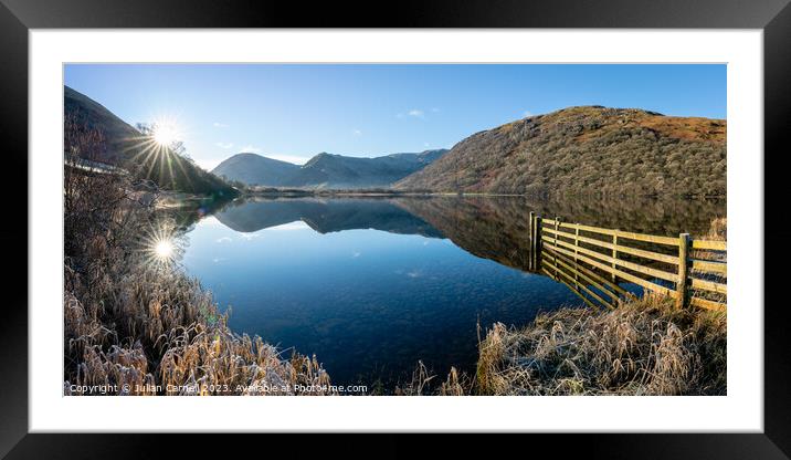 Brothers water sunrise Lake District Framed Mounted Print by Julian Carnell
