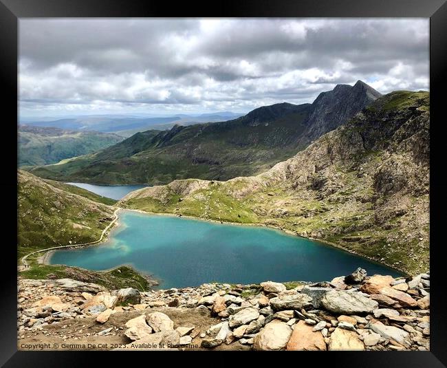 Mount Snowdon  Framed Print by Gemma De Cet