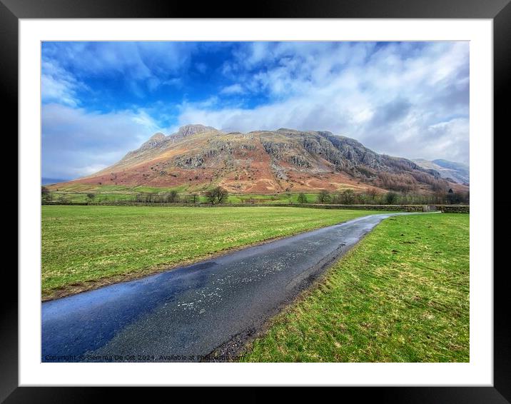 The Lake District Framed Mounted Print by Gemma De Cet