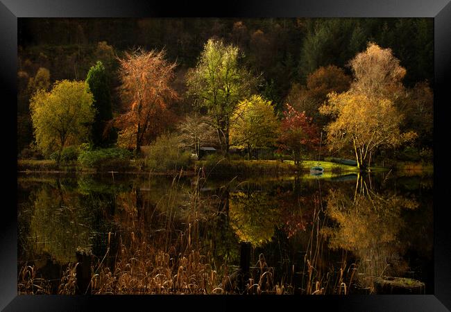 Reflections on Loch Ard Framed Print by Neil McKellar