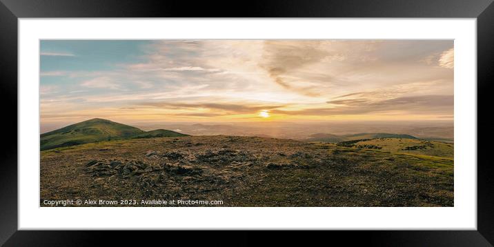 panorama Framed Mounted Print by Alex Brown