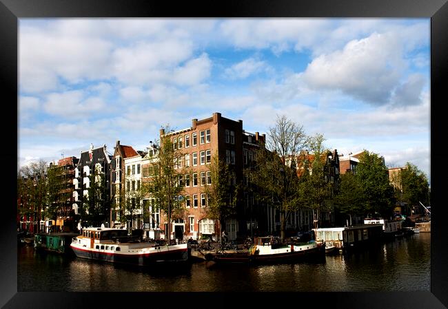 Corner of Prinsengracht and Brouwersgracht Framed Print by Fabrizio Troiani