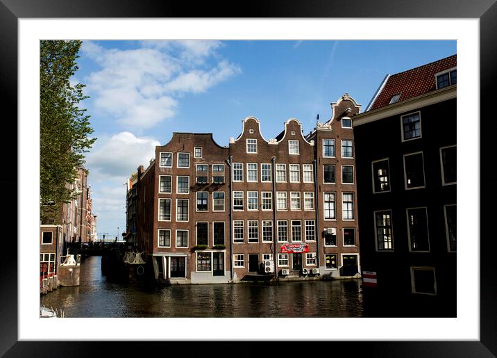 Oudezijds Voorburgwal, Amsterdam, Holland, Netherlands Framed Mounted Print by Fabrizio Troiani