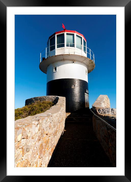 Cape Point lighthouse Framed Mounted Print by Fabrizio Troiani