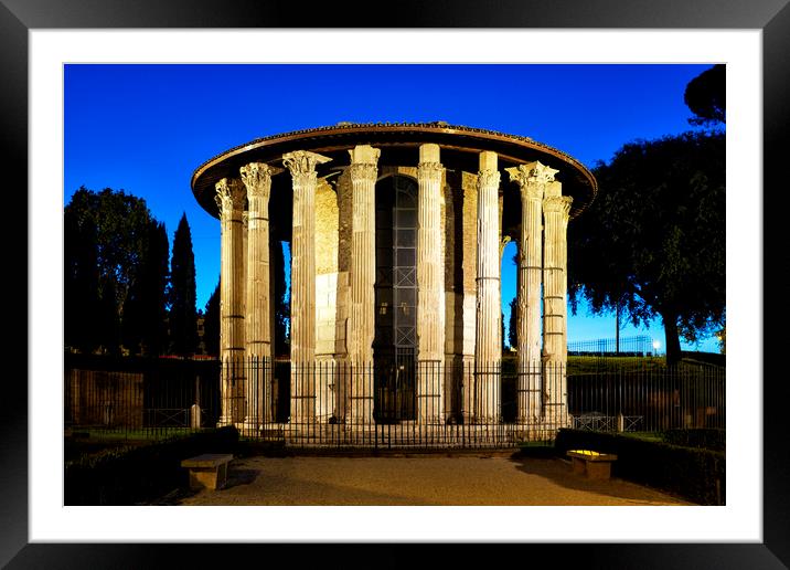 Temple of Hercules Victor Framed Mounted Print by Fabrizio Troiani