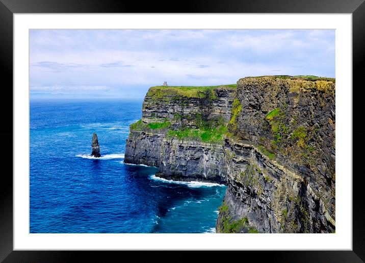 Cliffs of Moher Framed Mounted Print by Fabrizio Troiani