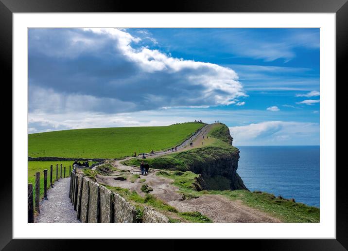 Cliff of Moher Coastal walk Framed Mounted Print by Fabrizio Troiani