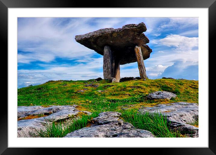 Poulnabrone dolmen Framed Mounted Print by Fabrizio Troiani