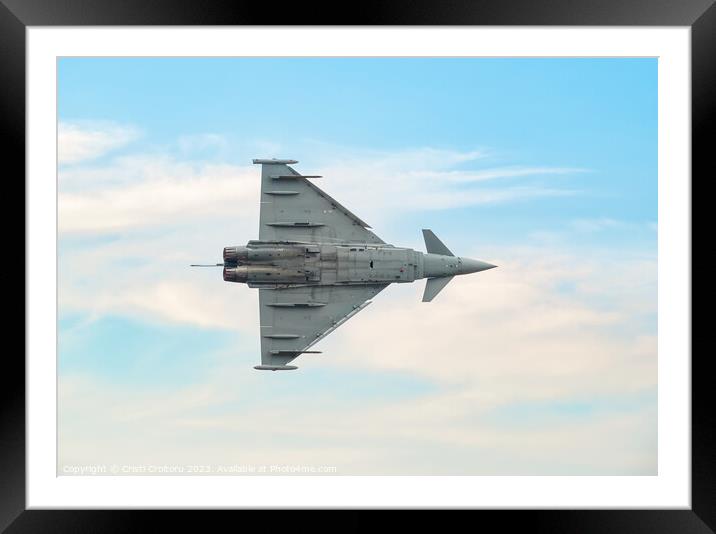 Fighter aircraft flying. Framed Mounted Print by Cristi Croitoru