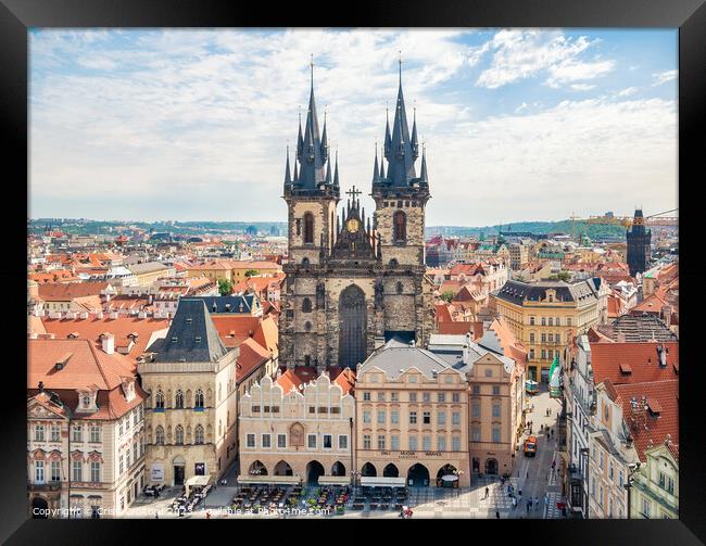  Church of Our Lady before Týn in the old square town of Prague Framed Print by Cristi Croitoru