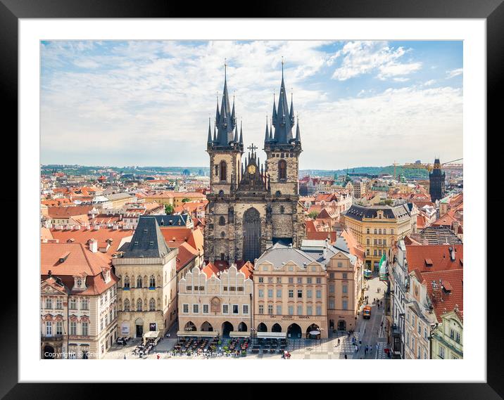  Church of Our Lady before Týn in the old square town of Prague Framed Mounted Print by Cristi Croitoru