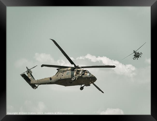 Sikorsky UH-60 Black Hawk Framed Print by Cristi Croitoru