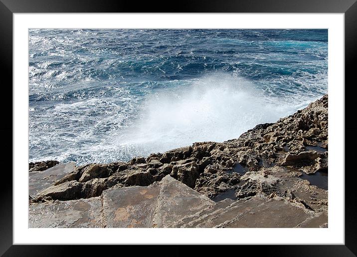 Waves Framed Mounted Print by Dorianne Austin