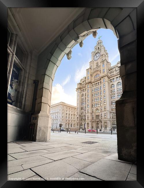 Royal Liver Building  Framed Print by Lucy Norris