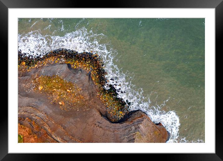 Whitby Coastline Framed Mounted Print by Steve Smith