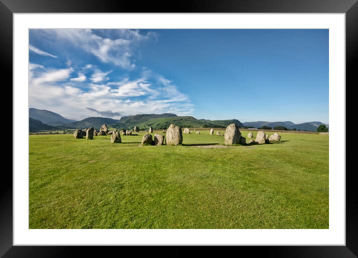 Castlerigg Stone Circle Framed Mounted Print by Steve Smith