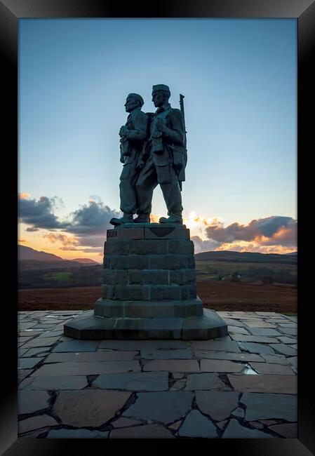 Commando Memorial Framed Print by Steve Smith