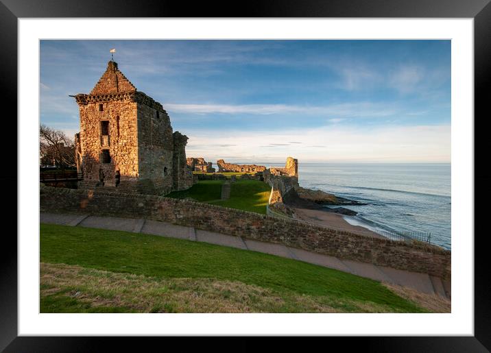 St Andrews Castle Framed Mounted Print by Steve Smith