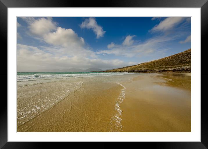 Aweinspiring Luskentyre Beach Framed Mounted Print by Steve Smith