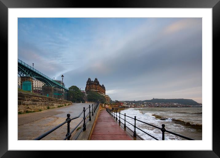 Scarborough South Bay Framed Mounted Print by Steve Smith